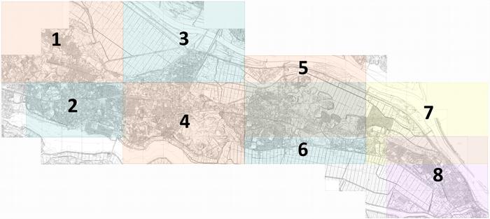 自治会区域図図郭割図