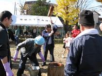 布佐3丁目自治会ふれあい餅つき大会で挨拶1